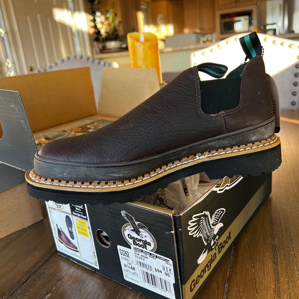Georgia Boot Dark Brown Leather Romeo